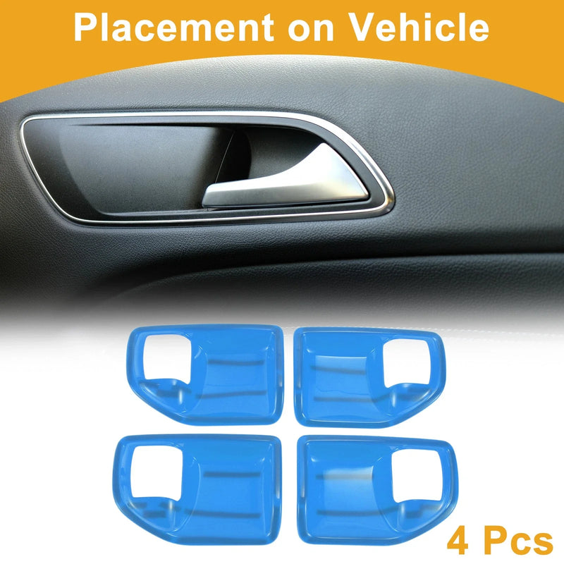 Jeep Wrangler JK (2011-2017) 4 x Pcs Interior Door Handle Bowl Cover Trim