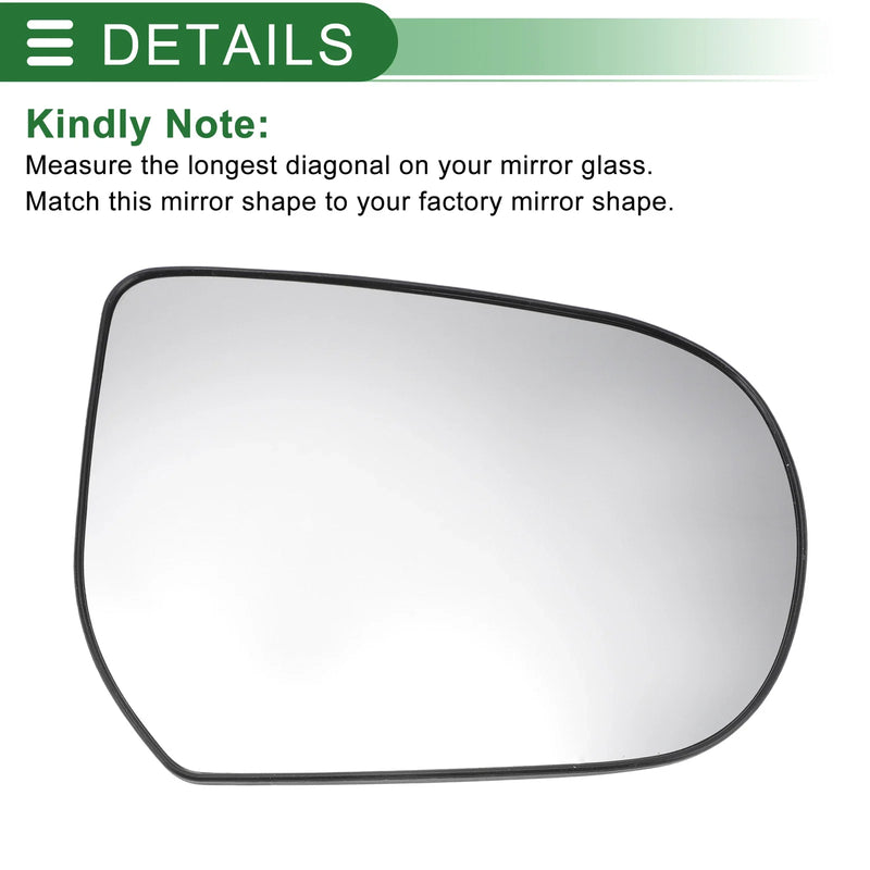 Ford Maverick Right Side White Heated Mirror Glass (2000-2006)