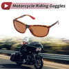 Motorcycle Brown Lens Leopard Print Goggles / 1 x Motorcycle Riding Goggles