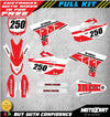 Yamaha YZF 250 2010-2013 Retro Style Stickers Custom Graphics Kit