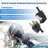 Yamaha 6HP 8HP 9.9HP 1/4" Marine Fuel Line Connector