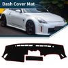 Nissan Fairlady Z33 350Z (2002-2008) Black Red Dash Cover Mat