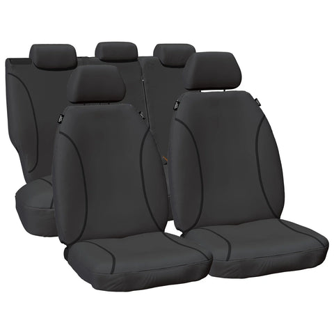 Ford Ranger PX3 Seat Cover Grey Canvas Front & Rear (2016-2021)