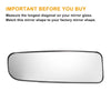 Nissan Titan Left Lower White Mirror Glass w/ Back Non-heated (2004-2015)