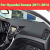 Hyundai Sonata Leather Dashboard Cover Mat (2011–2014)