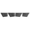 Ford Mondeo (2013-2019) Carbon Fiber Black 4 x Door Handle Bowl Panel Cover Trim