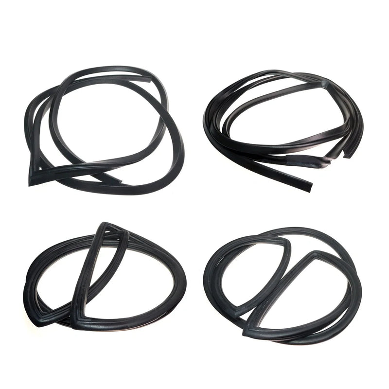 Toyota Corona Sedan RT40 RT41 RT43 Front Rear Windshield Door Weatherstrip Set