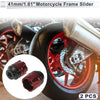 Make Model 14mm Aluminum Alloy Motorcycle Slider Frame Red