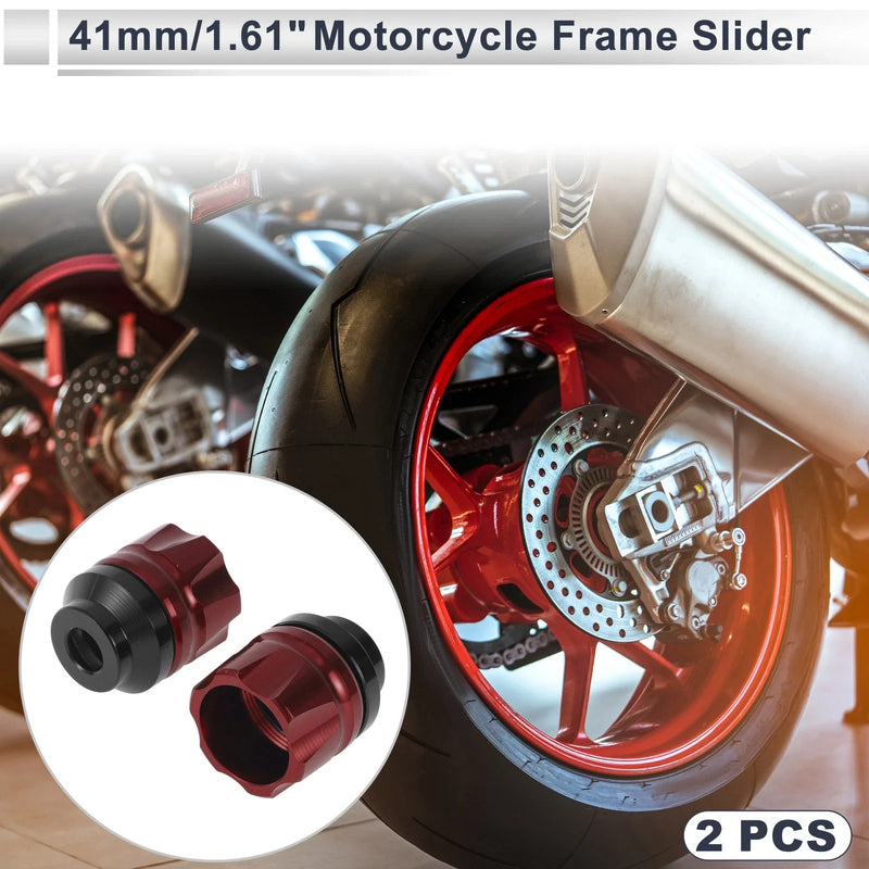 Make Model 14mm Aluminum Alloy Motorcycle Slider Frame Red