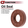 Oil Seal 22x48x10mm Seal Ring Rotary Shaft Seal FKM Rubber 2x