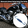Motorcycle 8pcs Exhaust Pipe Spring 68mm 2.68in Stainless Steel Blue
