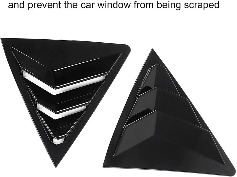 Toyota Corolla Glossy Black Side Window Louver Cover Trim (2014–2018)