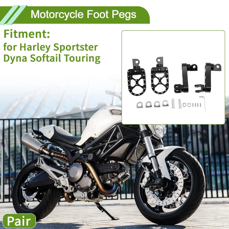 Harley Sportster Dyna Softail Touring Foot Pegs Motorcycle
