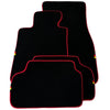 BMW 5 Series G30 Sedan (2016-2023) Red Trim AutoWin Black Floor Mats