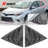 Toyota Corolla Glossy Black Side Window Louver Cover Trim (2014–2018)