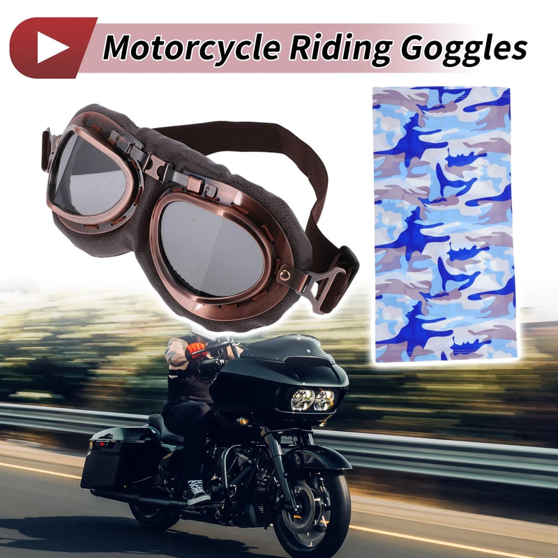 PC Cycling Sunglasses 1 x Motorcycle Riding Goggles