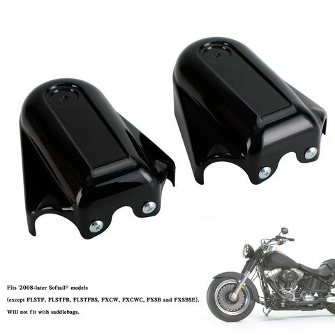 Softail FLS FLSTN (2008-2020) Black Rear Axle Covers