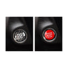 Lexus IS / ES / GS / RC / NX 1pc Carbon Fiber Red Engine Start Button Cover (2014-2023)