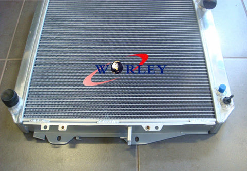 Toyota Hilux LN130 Diesel 50MM Aluminum Radiator + Blue Hose (1988-1997)