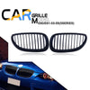 BMW E60 E61 5-Series (2003-2010) Matte Black 2 x Front Kidney Grille Covers