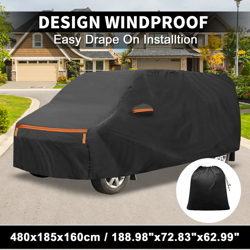 Toyota Noah Waterproof Aluminum Film Cotton Car Cover with Zipper