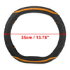 Peugeot 4008 5008 New508 Faux Leather Black Orange Steering Wheel Cover