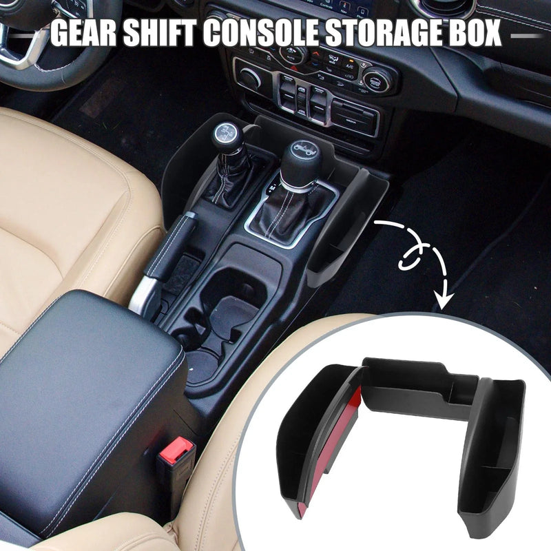 Jeep Wrangler Gear Shift Console Storage Box Tray Organizer Set (2007-2018)