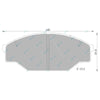 Toyota Hiace Van YH50 YH51 YH53 YH63 YH73 Front Disc Brake Pad Set (1982-1987)
