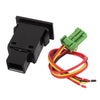 DC Panel Mount Latching Red Pilot Fog Light Switch 12V