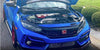 1x Universal Bumper Hood Air Vent Intake Duct FC Style Glossy Carbon Fiber Look