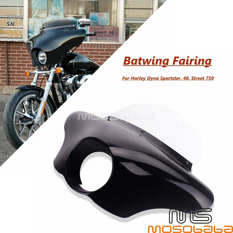 Harley Dyna Switchback FLD, Street 750, XG750, XL1200X, XL883 Batwing Fairing (2012-2017)
