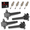 Yamaha TX / RX / SXT / XAT1800 Set Of 4 Ignition Coils w/Spark Plug