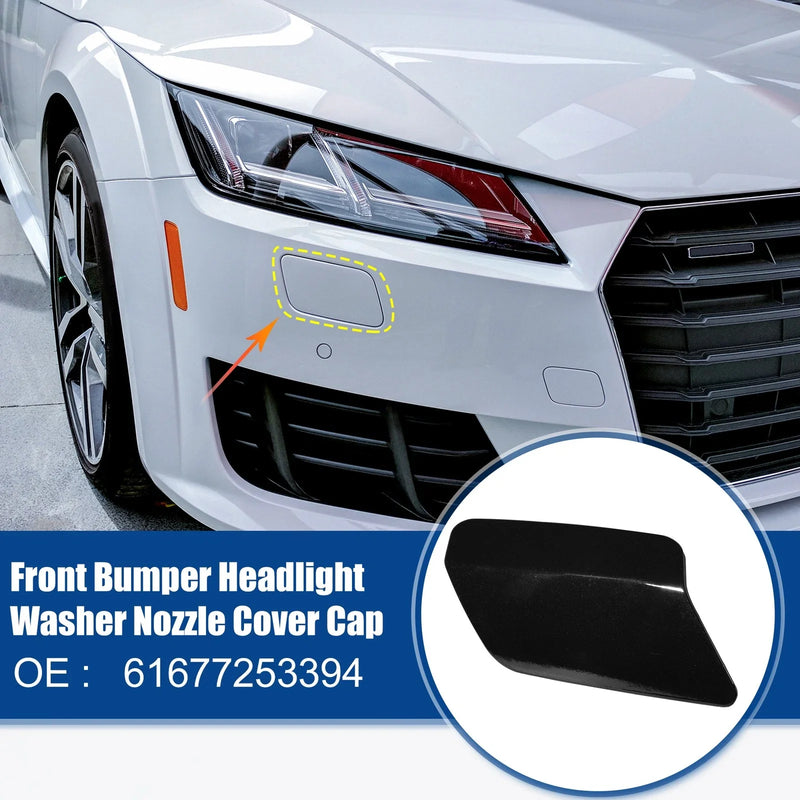 BMW 328i Front Right Headlight Washer Nozzle Cover Cap Black (2011-2013)