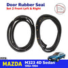 Door Rubber Weatherstrip Front L+R Fits Mazda 323 4D Sedan BG Serie 1992-94