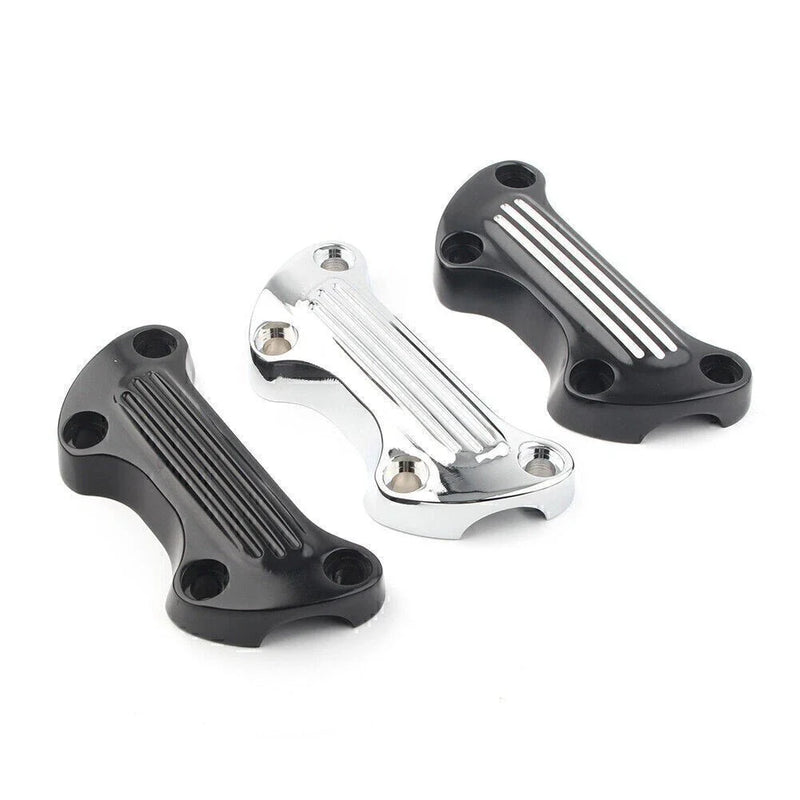 Harley Sportster, Softail, Dyna Aluminum Handlebar Riser Top Clamp Cover