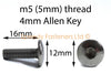 Bolts / 6x / Wind Shield Bolts m5 x 16mm Pan Head