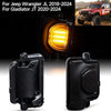 Jeep Wrangler JL / JT Smoked Mirror Turn Signal Light (2020–2024)