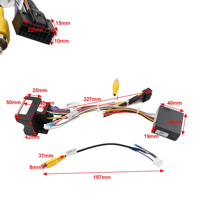 Seat, Skoda, VW Golf, Polo, Jetta Car Radio Wiring Cable Can Bus Decoder (2006-2023)