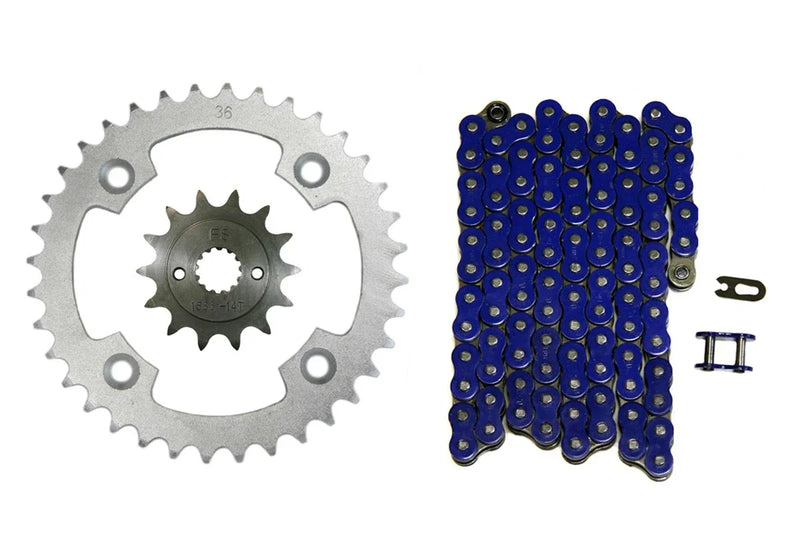 Suzuki LT-R450 Quadracer Blue 520x96 Drive Chain & 14/36 Sprockets