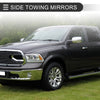 Dodge Ram 1500 with Turn Signal Light Silver Tone Tow Mirrors