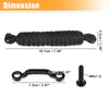 Jeep Wrangler TJ JK JL (2007-2023) Black Car Door Limiting Straps Set