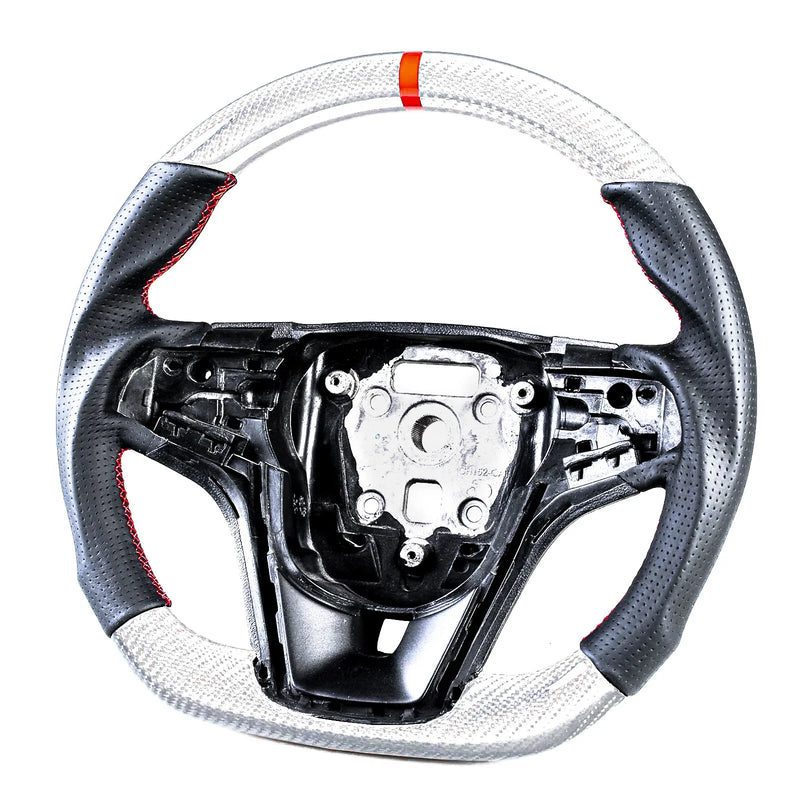 Chevrolet Camaro Silver Carbon Fiber Steering Wheel (2012-2015)