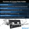 Honda Accord (2021-2022) Black Front License Plate Bracket