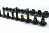 Fork Head Bolts 2 x m5/m6 Aluminum Black Shoulder to Shoulder