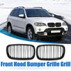 BMW X5 X6 E70 Pair Front Hood Bumper Grille Grill (2007-2013)
