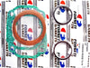 YAMAHA RD350 0.5mm O/S Piston Set & Gasket Kit (1973-1975)