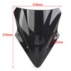Kawasaki Ninja 650 EX650 ER6F Black Carbon Fiber Windshield (2017-2019)