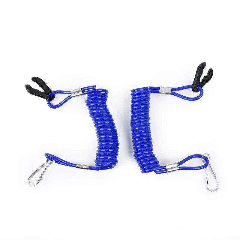 Jet Ski Wave Runner 2 x Key Outboard Lanyard Stop Kill Switch