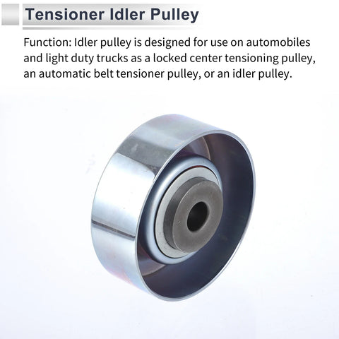 Hyundai Sonata, Kia (1990-1998) - 1 Pc Drive Belt Idler Pulley