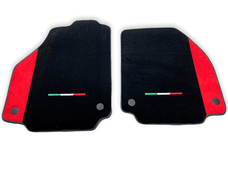 Ferrari 458 Italia Red Alcantara Leather Floor Mats (2010-2015)